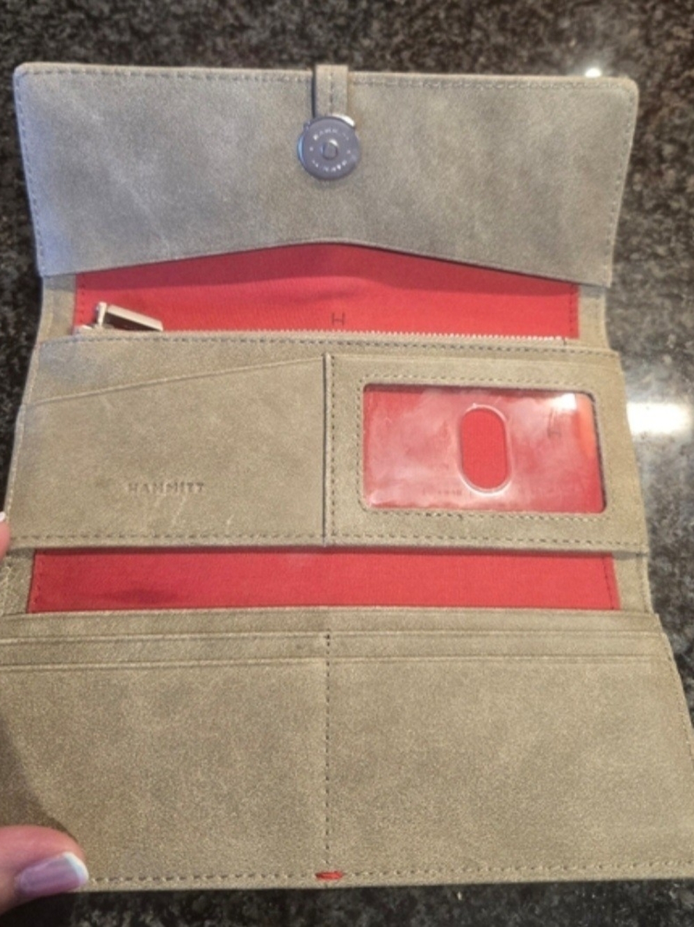 Hammitt Kayce Pewter Handbag With Matching Wallet - Picture 14 of 15